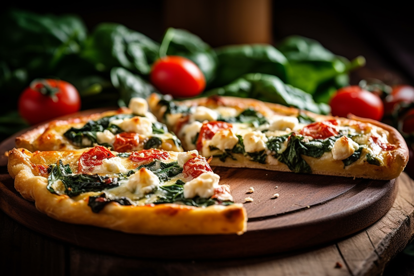 Spinach and Feta Pizza: A Delectable Vegetarian Delight