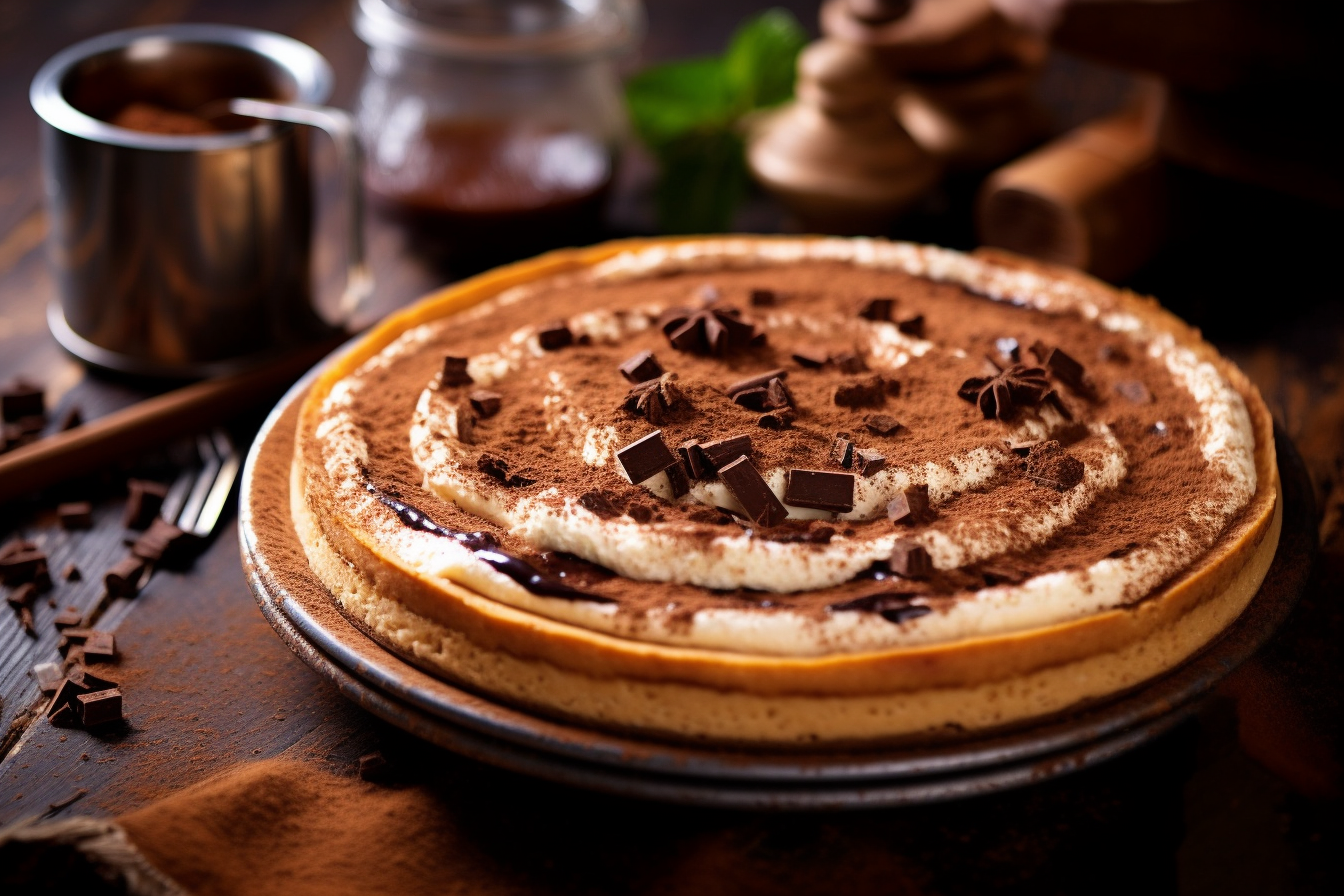 Indulge in a Delectable Twist: Tiramisu Pizza